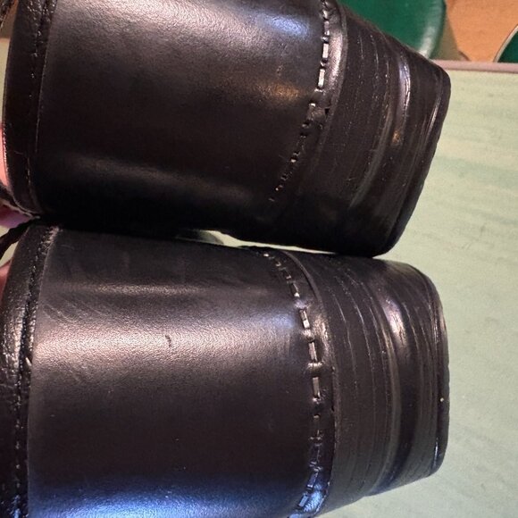 Womens Dansko Black Leather Mary Jane Clogs  EU Size 40  US Size 9.5/10 - Picture 6 of 10